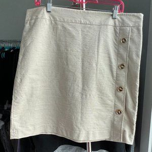 Ann Taylor Factory Skirt with Buttons